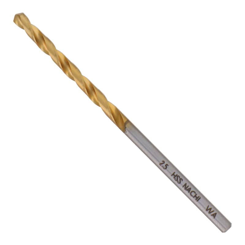 不二越 502358 鉄工用チタンコーティングドリル 2.5mm #454225 1個(ご注文単位1個)【直送品】