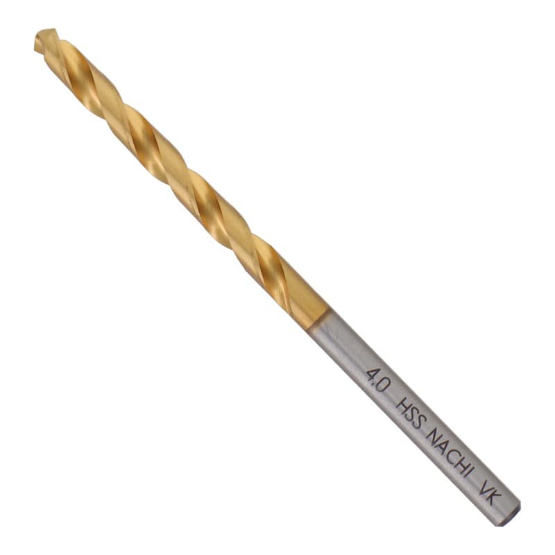 不二越 502365 鉄工用チタンコーティングドリル 4.0mm #454240 1個（ご注文単位1個）【直送品】