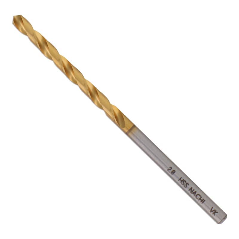 不二越 502359 鉄工用チタンコーティングドリル 2.8mm #454228 1個（ご注文単位1個）【直送品】