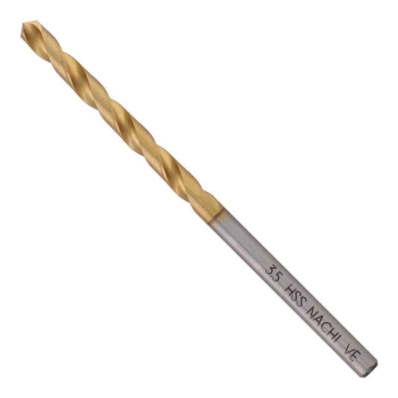不二越 502363 鉄工用チタンコーティングドリル 3.5mm #454235 1個（ご注文単位1個）【直送品】