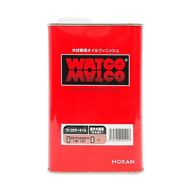 北三 9009586 ワトコオイル ミディアムウォルナット 1L #00237670310000 1個（ご注文単位1個）【直送品】