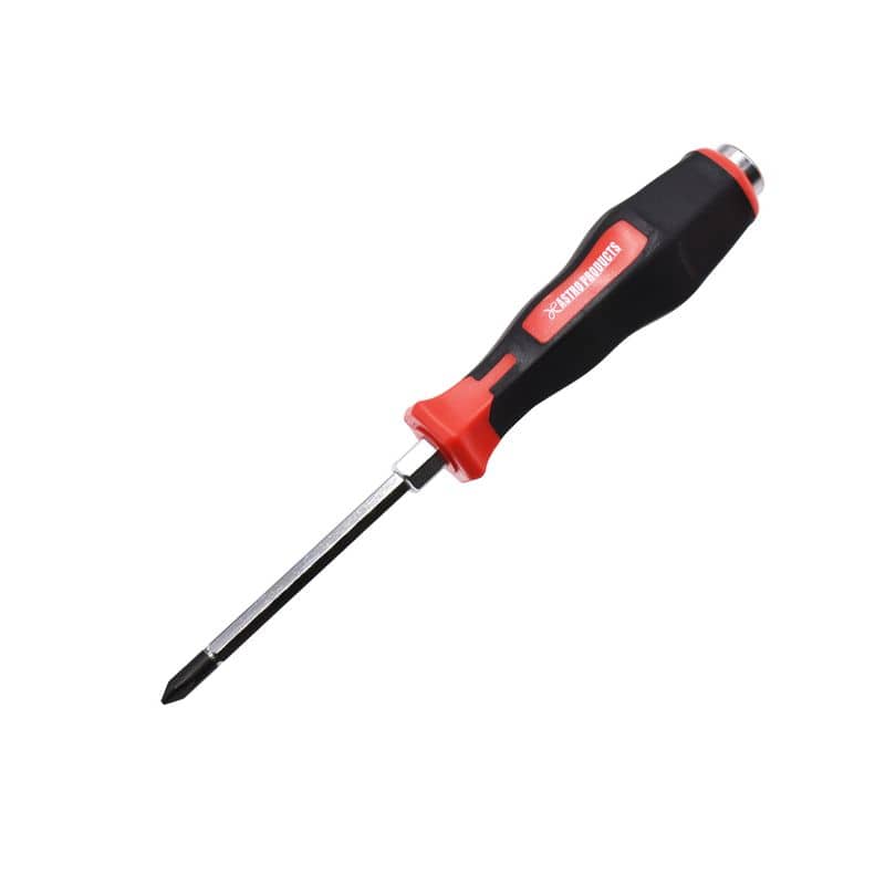 ワールドツール アストロプロダクツ AP 貫通プラスドライバー ボルスター付 PH2×100mm 2002000035905（ご注文単位1個）【直送品】