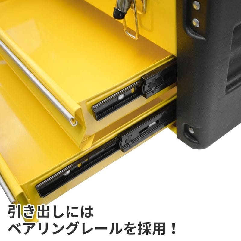 ワールドツール アストロプロダクツ AP プラスチック&スチール ツールボックス 2段 2003000004441（ご注文単位1パック）【直送品】