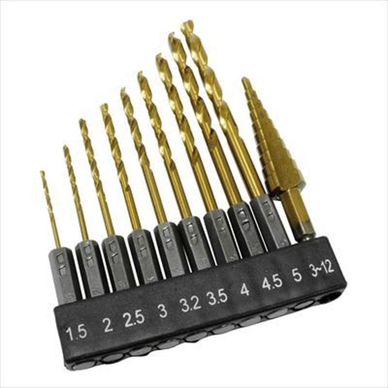 ワールドツール アストロプロダクツ AP 1/4HEX ドリル&ステップドリルセット (10本組) 2011000011154（ご注文単位1セット）【直送品】
