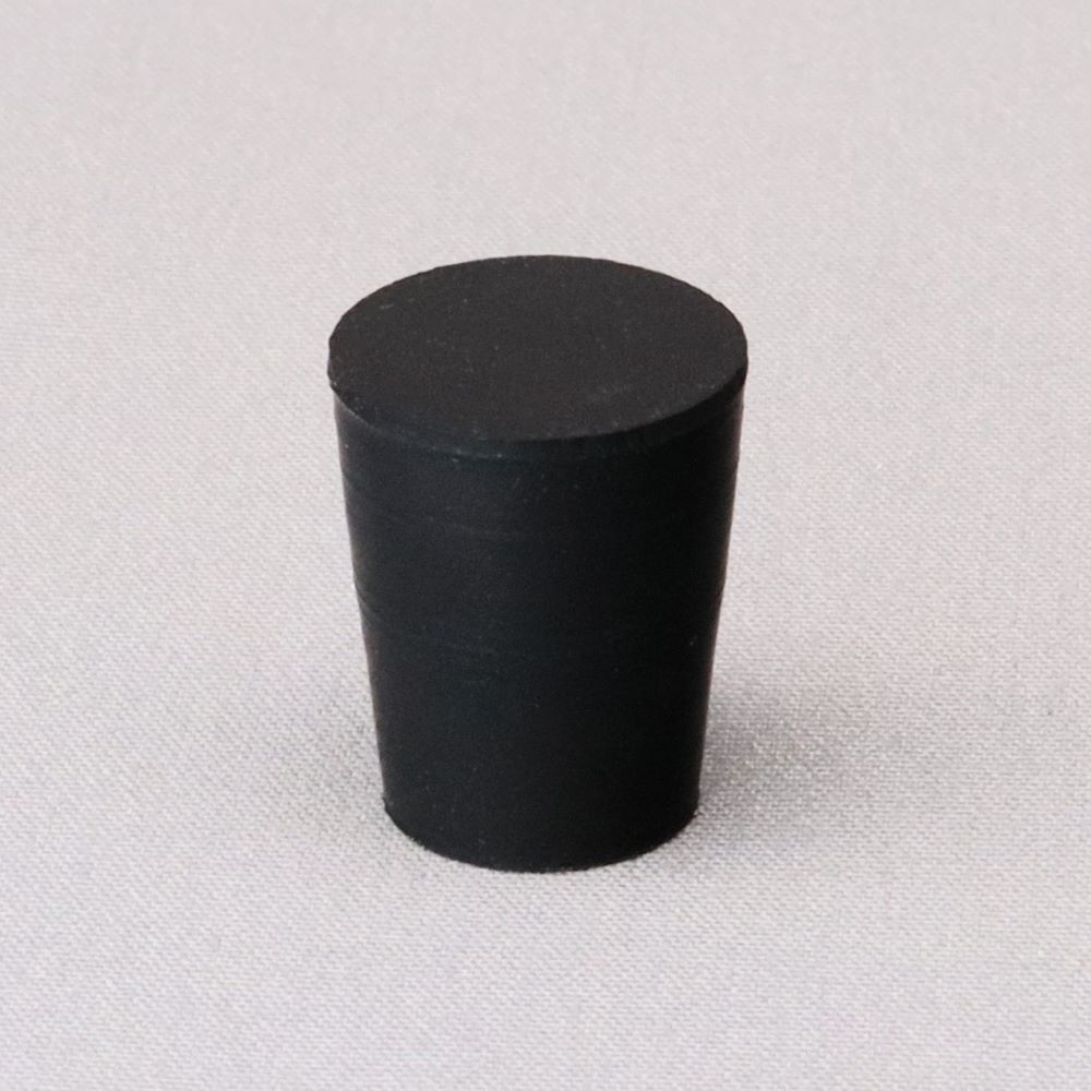 コクゴ 天然ゴム栓 黒 No03 12mm×9mm×15Hmm 1個 (ご注文単位1個)【直送品】