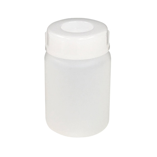 PE広口瓶 白 100mL 1本 (ご注文単位1本)【直送品】