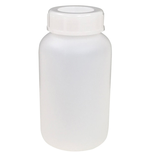 PE広口瓶 白 500mL 1本 (ご注文単位1本)【直送品】
