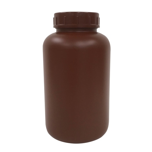 PE広口瓶 茶 3L 1本 (ご注文単位1本)【直送品】