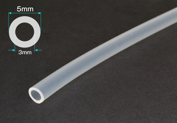 タイガースポリマー シリコンゴムチューブ 3mm×5mm カット品 1個 (ご注文単位1個)【直送品】
