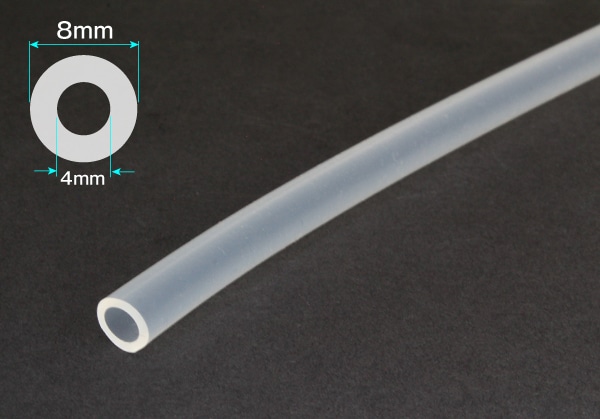タイガースポリマー シリコンゴムチューブ 4mm×8mm カット品 1個 (ご注文単位1個)【直送品】
