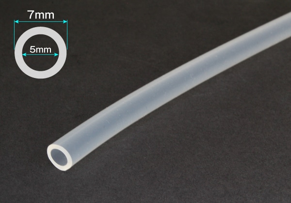 タイガースポリマー シリコンゴムチューブ 5mm×7mm カット品 1個 (ご注文単位1個)【直送品】