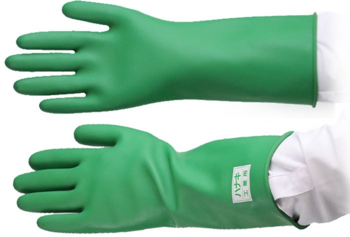ハナキゴム ﾊﾅｷ工業用ｺﾞﾑ手袋 No.425 平手 滑り止めなし 【JIS T 8116適合品】 1個 (ご注文単位1個)【直送品】