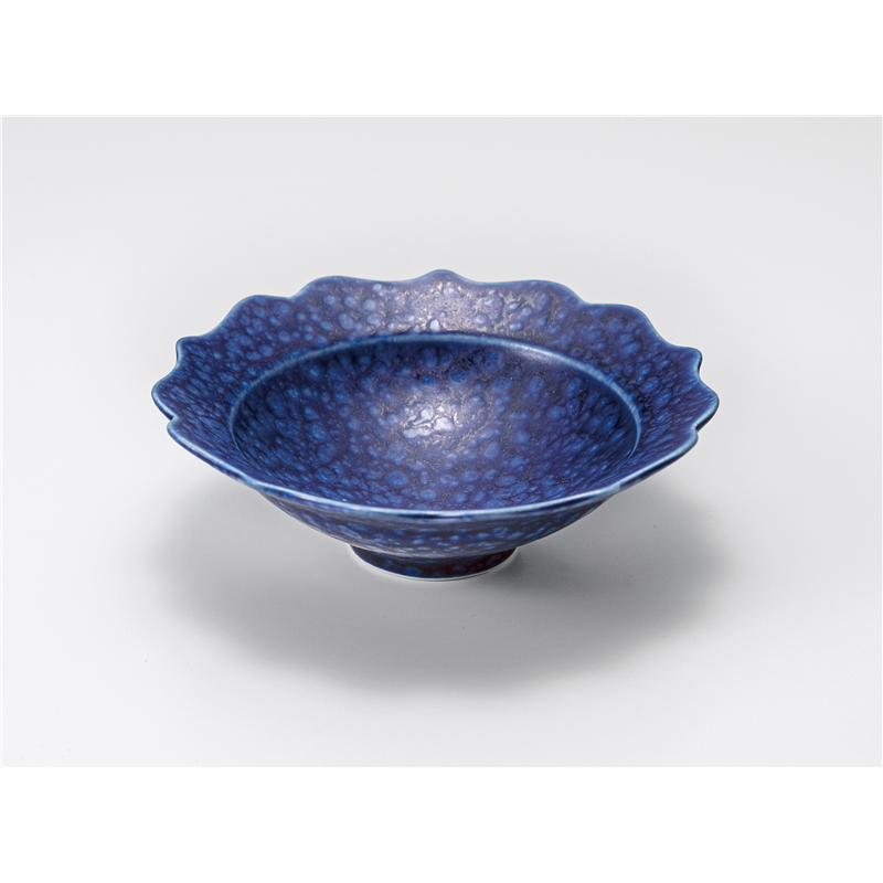 古林陶器 中鉢 Ryoka(稜花)群青14.5cm小鉢 1203110235 1個(ご注文単位1個)【直送品】