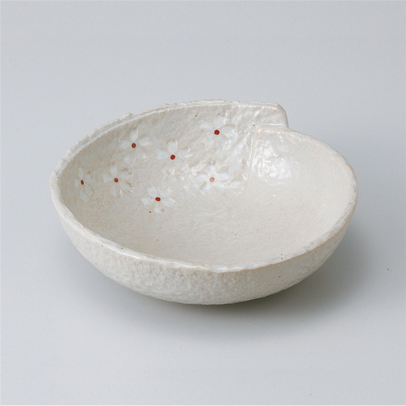 古林陶器 中鉢 白押花ボール(L) 504830147 1個(ご注文単位1個)【直送品】