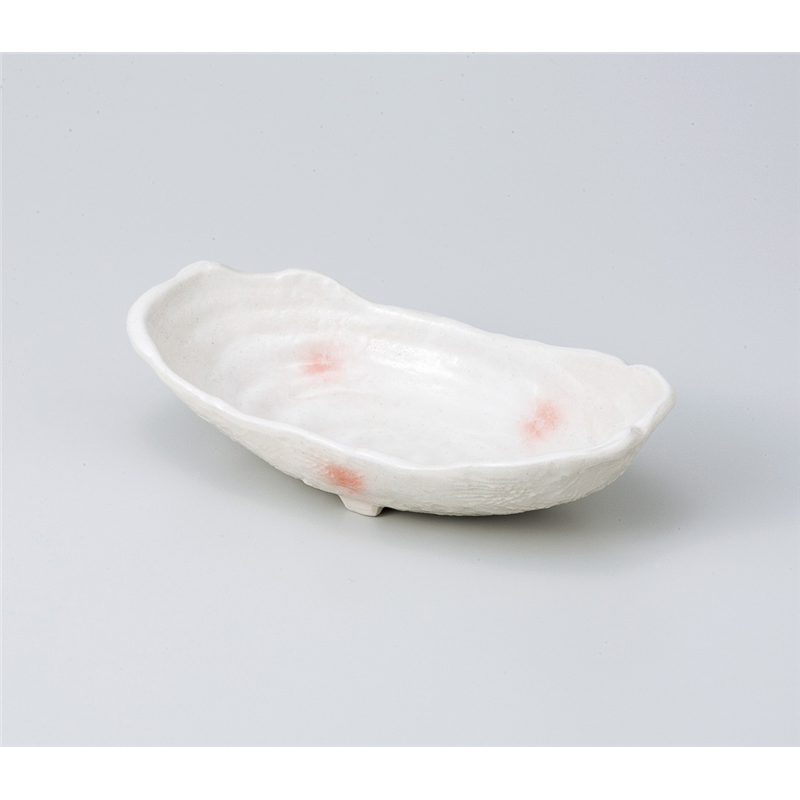 古林陶器 中鉢 ピンク吹き長小鉢 803730126 1個(ご注文単位1個)【直送品】
