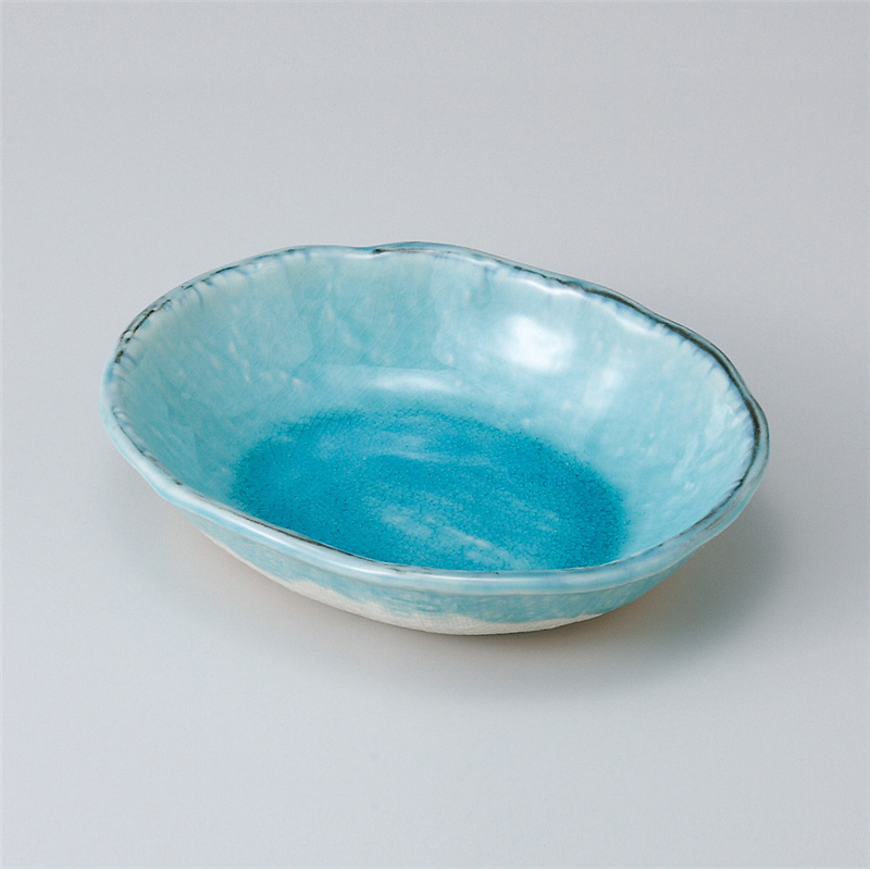 古林陶器 中鉢 清流の里楕円浅鉢 505220335 1個(ご注文単位1個)【直送品】
