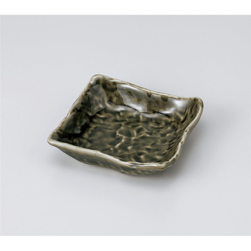 古林陶器 小鉢 織部4.0角小鉢 905350447 1個(ご注文単位1個)【直送品】