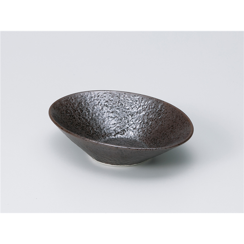 古林陶器 小鉢 鉄仙花石目型3.7楕円鉢 1105360570 1個（ご注文単位1個）【直送品】