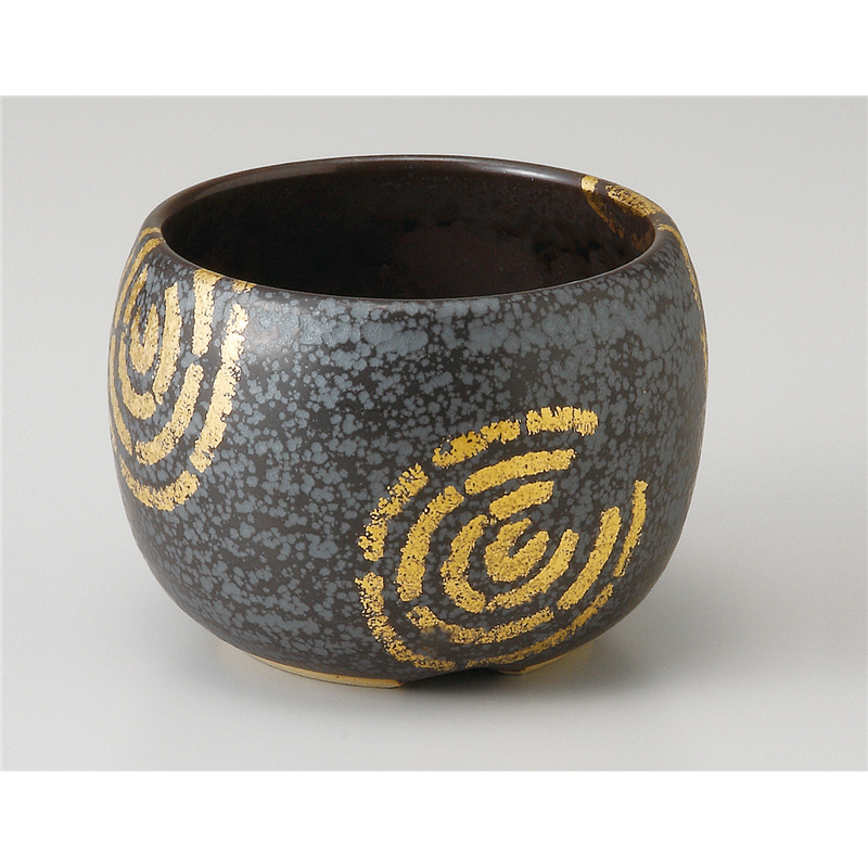 古林陶器 小鉢 いぶし金彩丸鉢 505420125 1個（ご注文単位1個）【直送品】