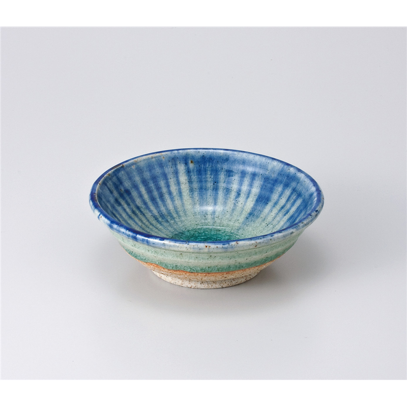 古林陶器 小鉢 御深井ゴス流し4.0玉割 605750174 1個（ご注文単位1個）【直送品】