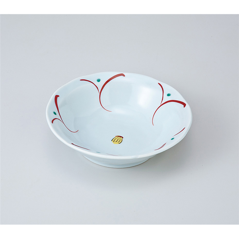 古林陶器 小鉢 青地花だより4.0浅丼 705540447 1個(ご注文単位1個)【直送品】