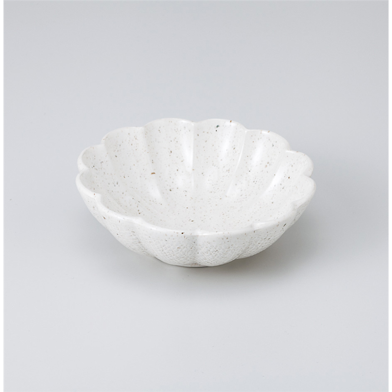 古林陶器 組鉢 白うのふ花びら小鉢 907110951 1個（ご注文単位1個）【直送品】