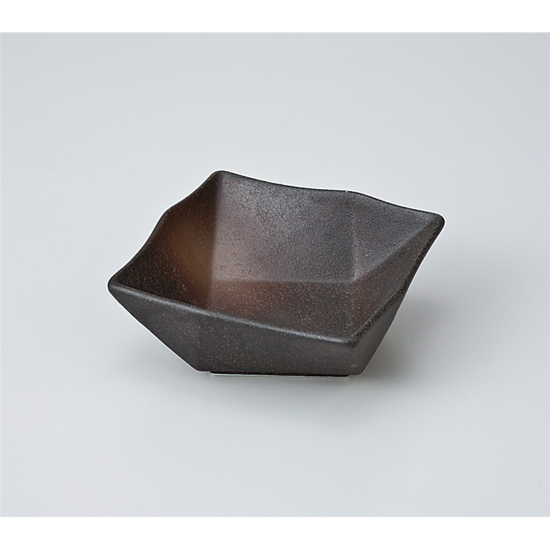 古林陶器 小付 備前風オリメ角鉢小 706610225 1個（ご注文単位1個）【直送品】