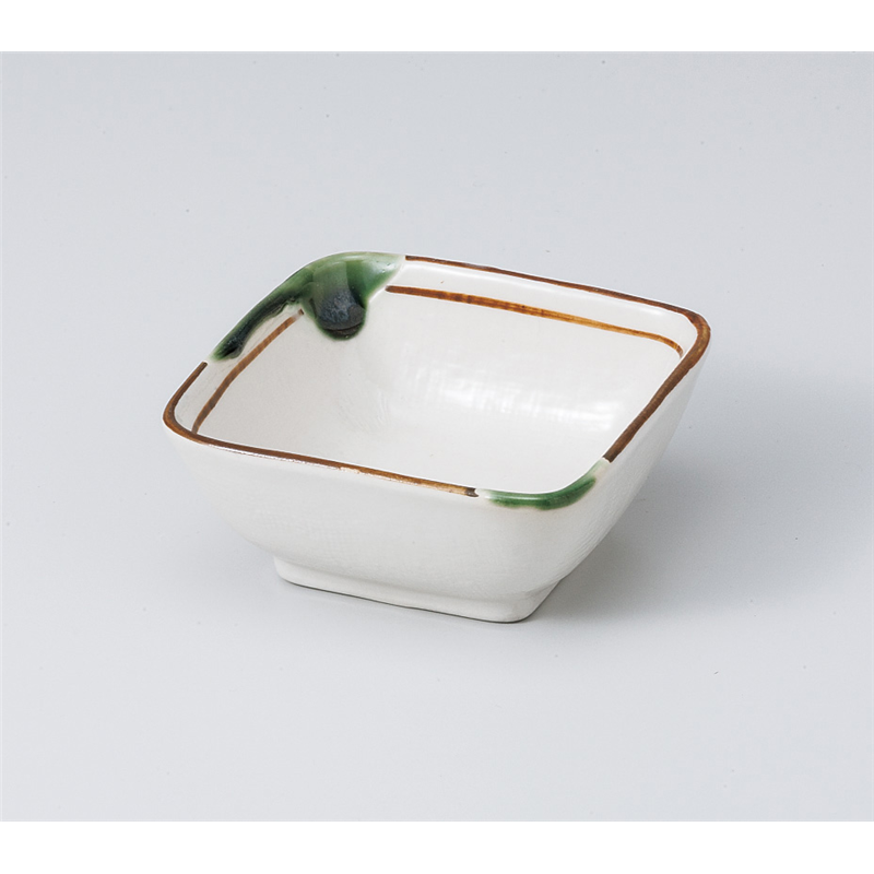 古林陶器 小付 織部 角千代口 807120179 1個（ご注文単位1個）【直送品】