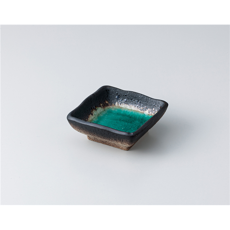 古林陶器 小付 緑彩 角千代口 1307360201 1個（ご注文単位1個）【直送品】