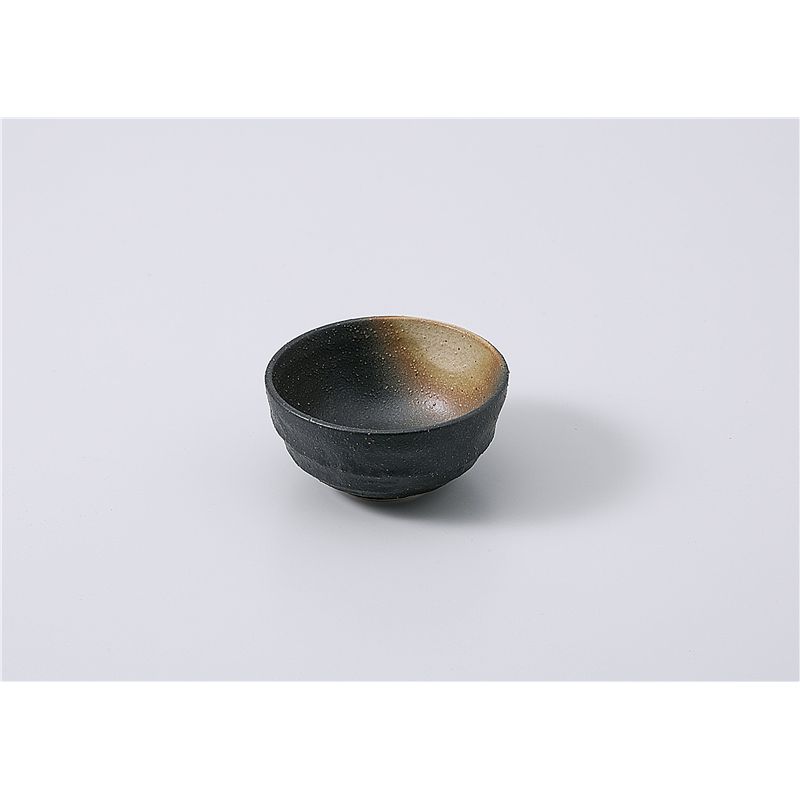 古林陶器 小付 古代3.0ボール黒備前 1107840479 1個（ご注文単位1個）【直送品】