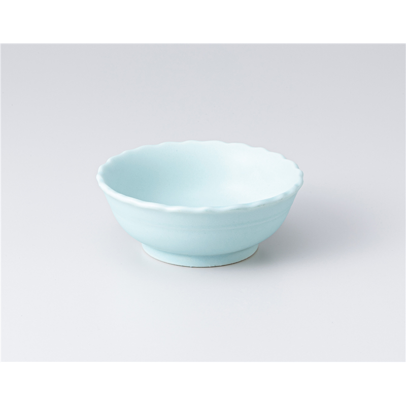 古林陶器 小付 ブルー フリル30小鉢 1307840431 1個（ご注文単位1個）【直送品】