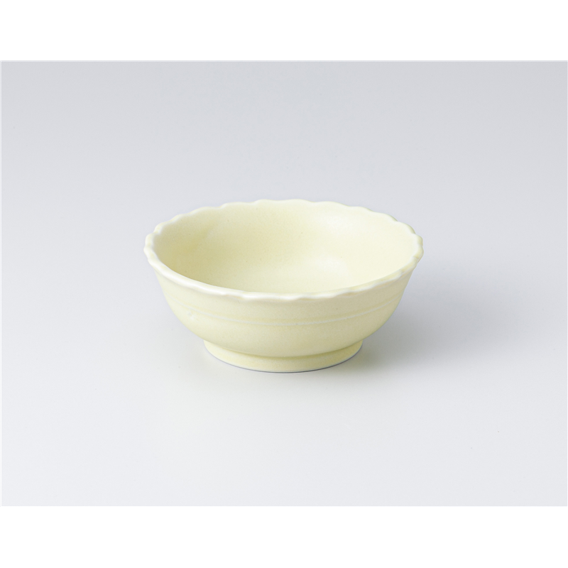 古林陶器 小付 イエロー フリル30小鉢 1307840531 1個（ご注文単位1個）【直送品】