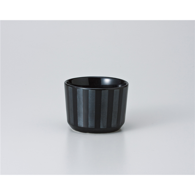 古林陶器 小付 十草切立珍味鉢 黒 608520524 1個（ご注文単位1個）【直送品】