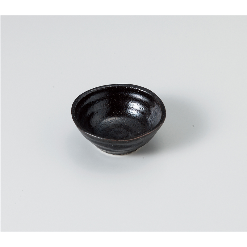 古林陶器 小付 アミ浜小付 ゆず黒 1008960279 1個（ご注文単位1個）【直送品】