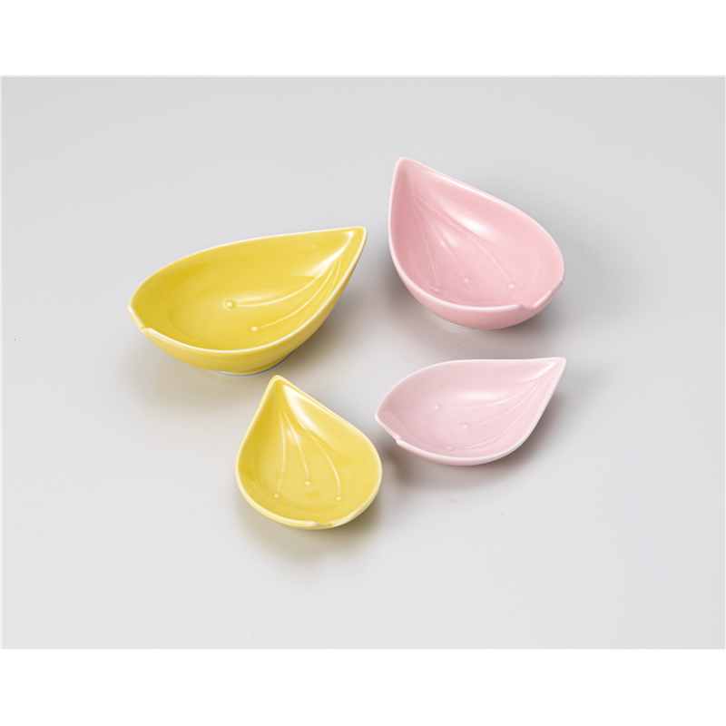 古林陶器 珍味 花びら小付 黄 1208810779 1個(ご注文単位1個)【直送品】