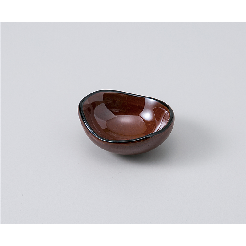 古林陶器 珍味 アメ釉豆型珍味 1109870431 1個（ご注文単位1個）【直送品】