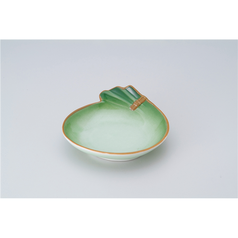 古林陶器 松花堂 緑彩ふくろ型松花堂 516540478 1個（ご注文単位1個）【直送品】