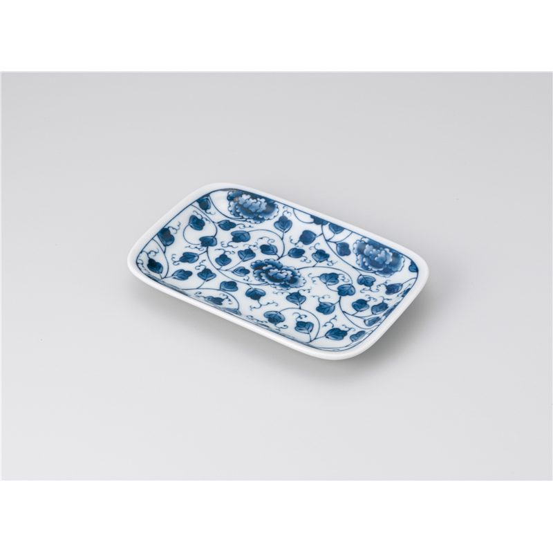 古林陶器 焼物皿 唐草 のり皿 1214850316 1個(ご注文単位1個)【直送品】