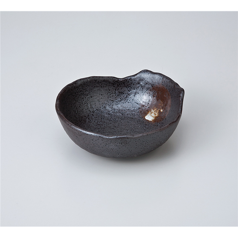 古林陶器 呑水 黒白吹厚口呑水 714730270 1個(ご注文単位1個)【直送品】