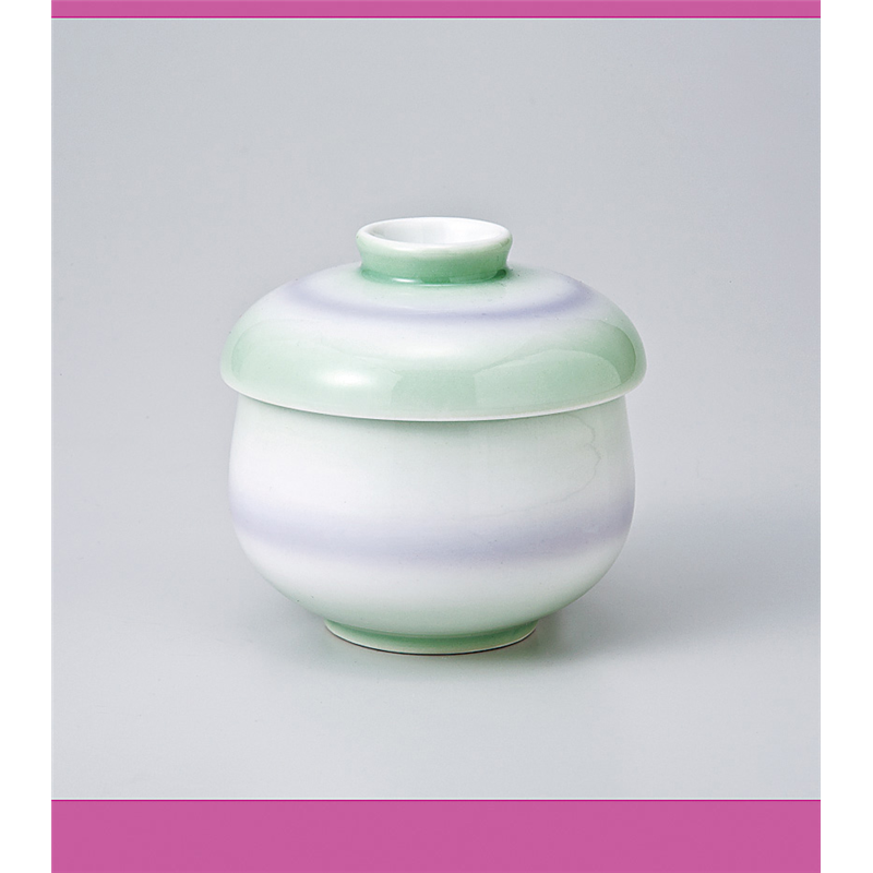 古林陶器 蒸椀 腰丸形蒸碗(中)二色吹(117-12) 715820651 1個（ご注文単位1個）【直送品】