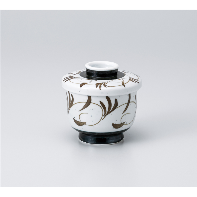 古林陶器 蒸椀 梨地唐草高台むし碗 1117840270 1個(ご注文単位1個)【直送品】