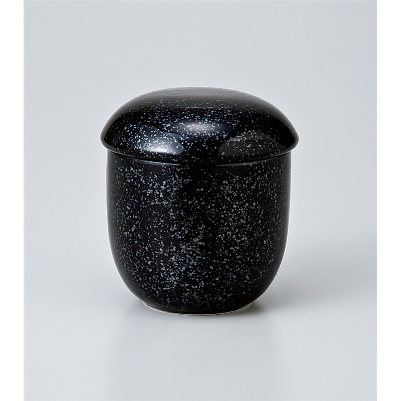古林陶器 蒸椀 黒ミニ丸むし碗 716030615 1個(ご注文単位1個)【直送品】