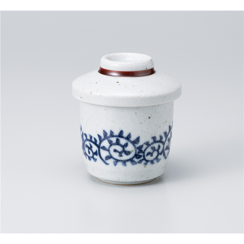 古林陶器 蒸椀 呉須唐草梨地ミニむし碗 1117930425 1個(ご注文単位1個)【直送品】