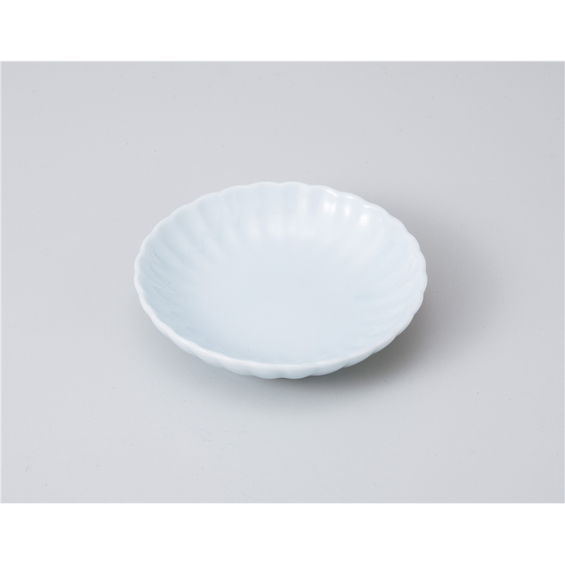 古林陶器 小皿 青磁菊型 丸3.0皿 1019030360 1個(ご注文単位1個)【直送品】