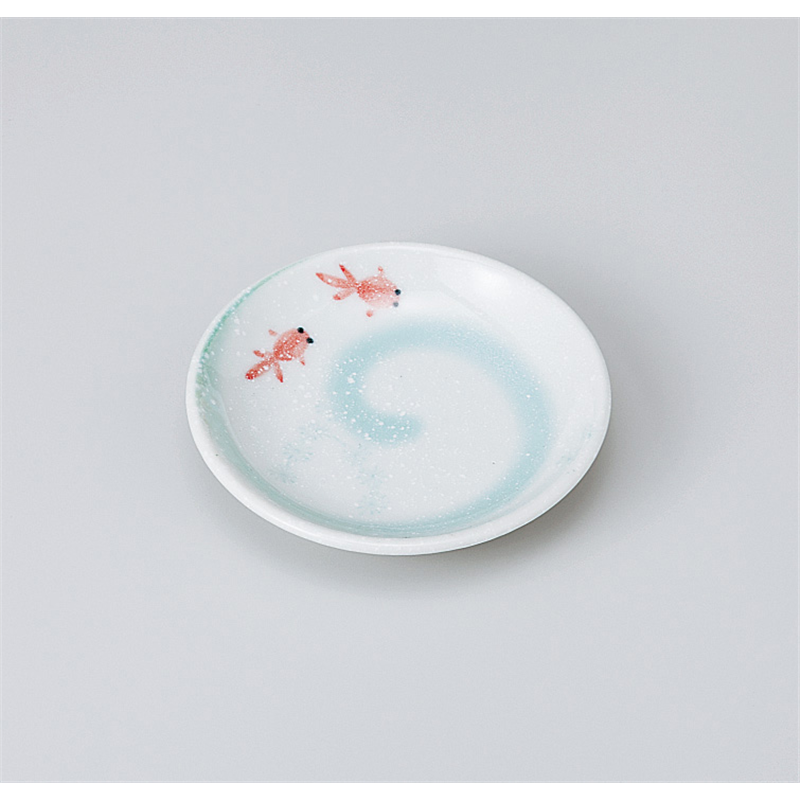 古林陶器 小皿 金魚3.0皿 919110140 1個（ご注文単位1個）【直送品】