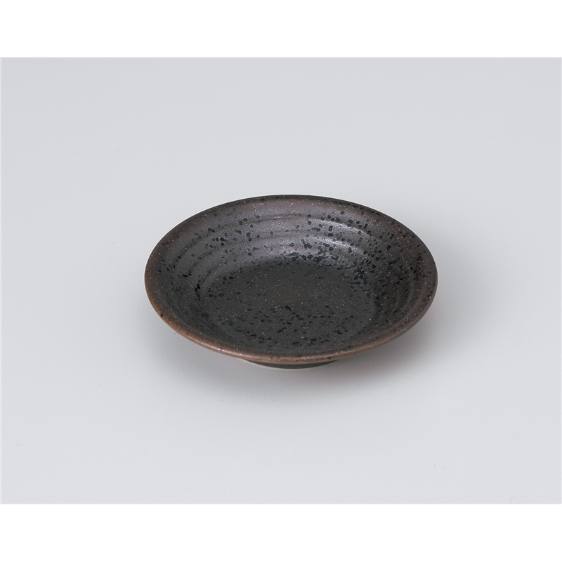 古林陶器 小皿 黒伊賀吹型入2.5皿 1018830151 1個（ご注文単位1個）【直送品】