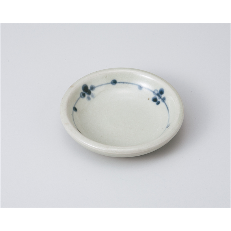 古林陶器 小皿 マット梅3寸皿 1019230905 1個(ご注文単位1個)【直送品】