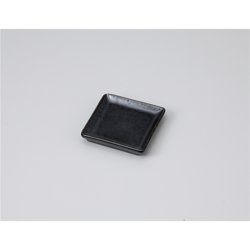 古林陶器 小皿 漆黒角小皿 1118940231 1個(ご注文単位1個)【直送品】
