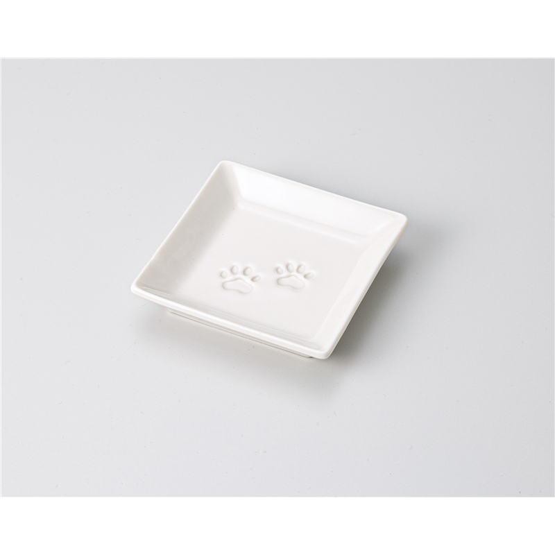 古林陶器 小皿 あしあと角小皿 1218940526 1個(ご注文単位1個)【直送品】