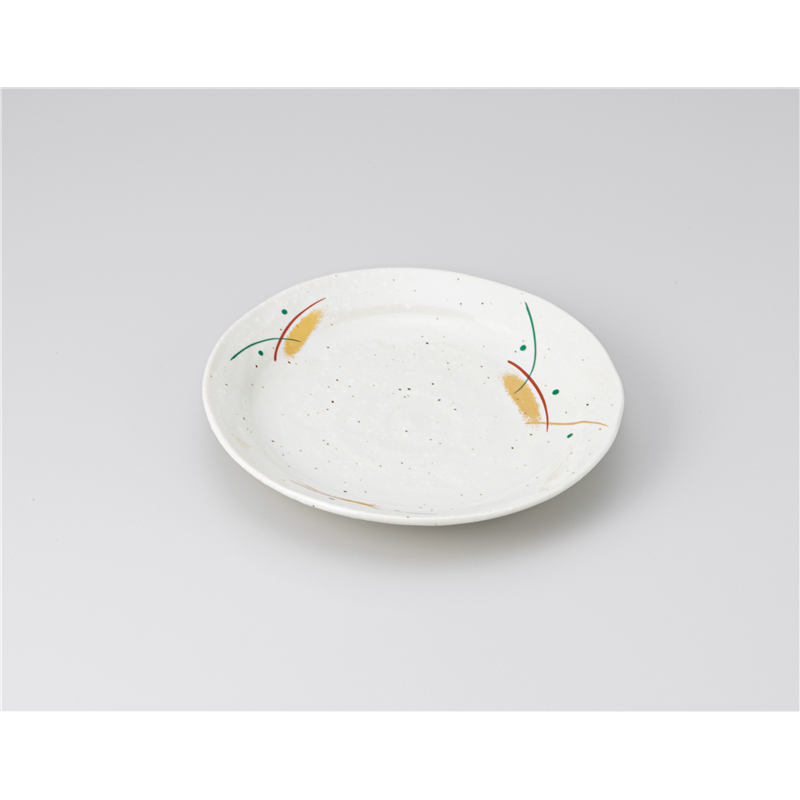 古林陶器 和皿(丸) 赤絵むさしの5.0丸皿 1220020470 1個(ご注文単位1個)【直送品】